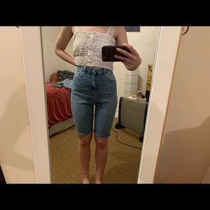 High Waisted Bermuda Shorts